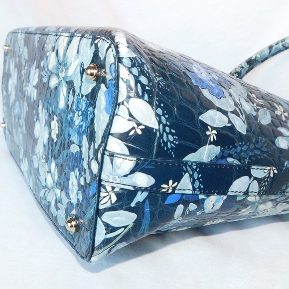 Brahmin Duxbury Satchel in Navy Madeleine - Picture 9 of 12